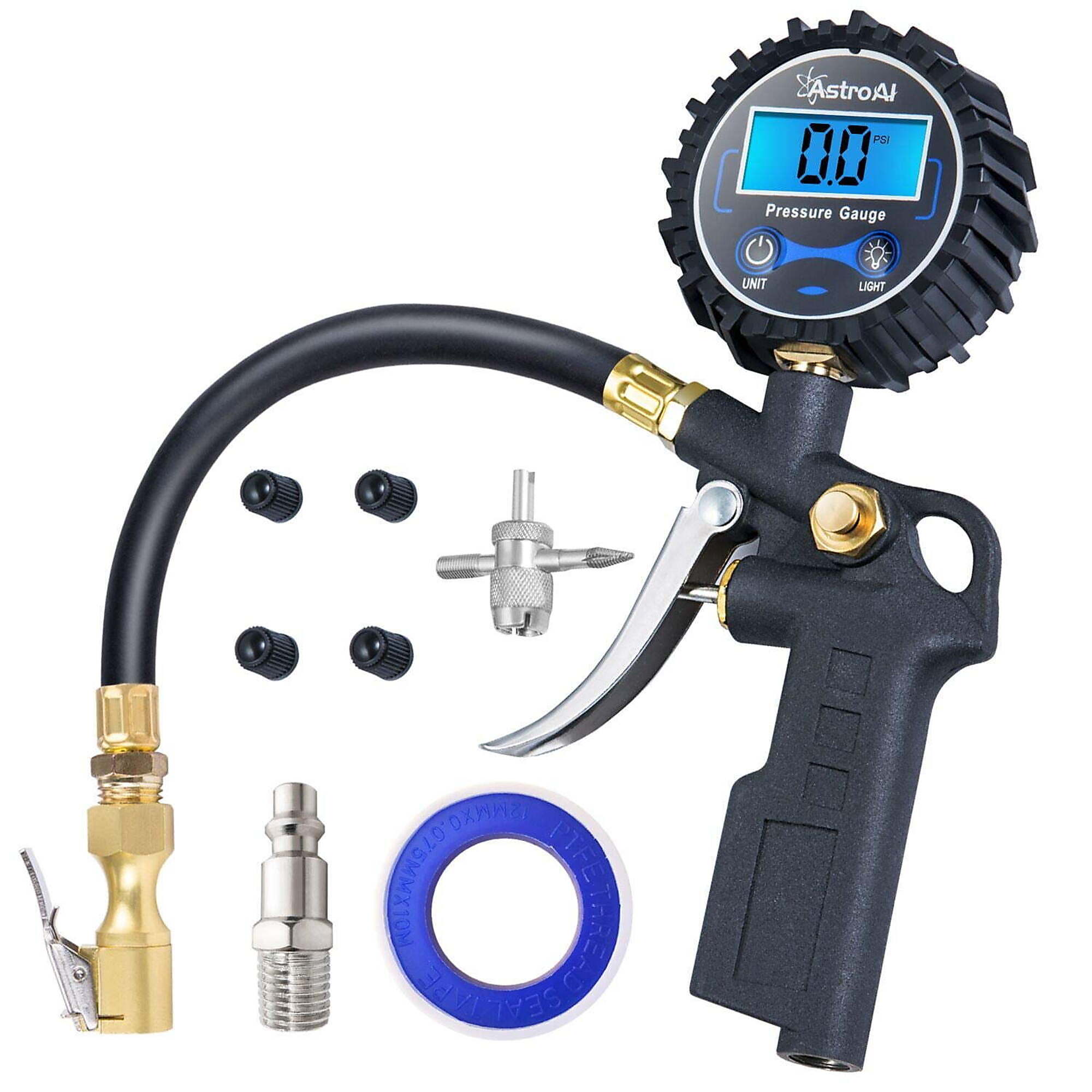 AstroAI Cordless Digital Tire Pressure Gauge with Inflator, 250 PSI, Model# ASIDTIG250M